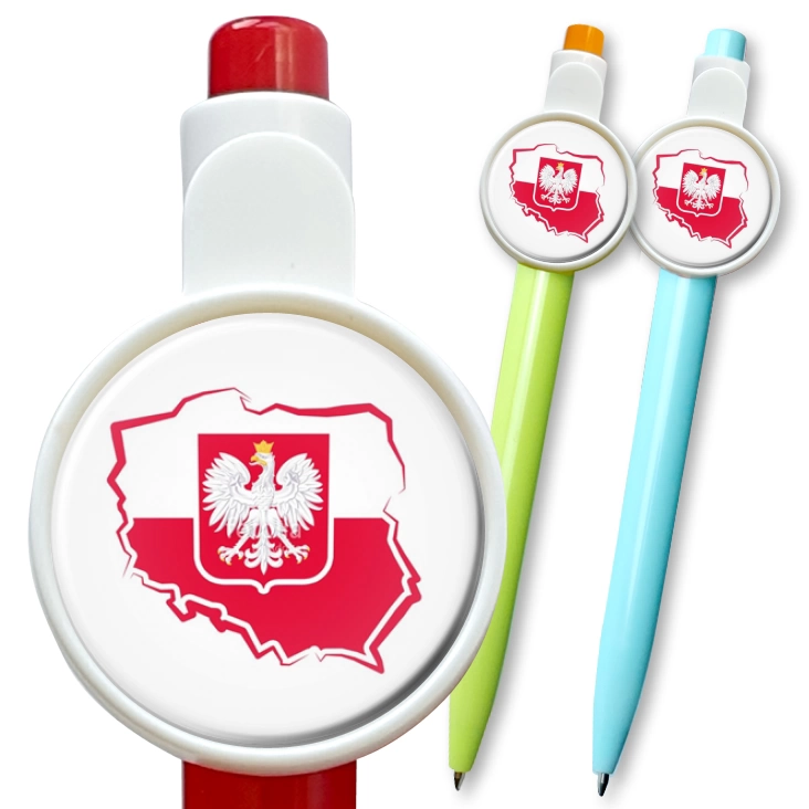przypinka długopis Polska
