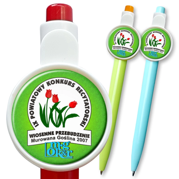 przypinka długopis Powiatowy Konkurs Recytatorski - Wiosenne Przebudzenie 2007