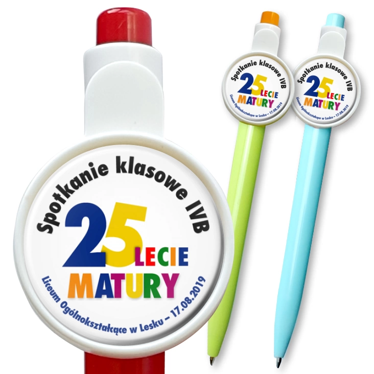 przypinka długopis 25-lecie matury