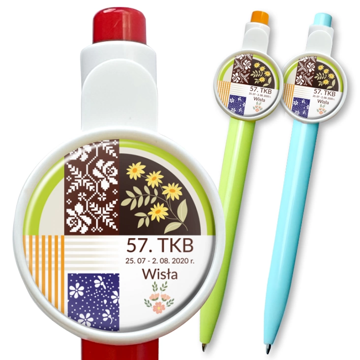 przypinka długopis 57. TKB