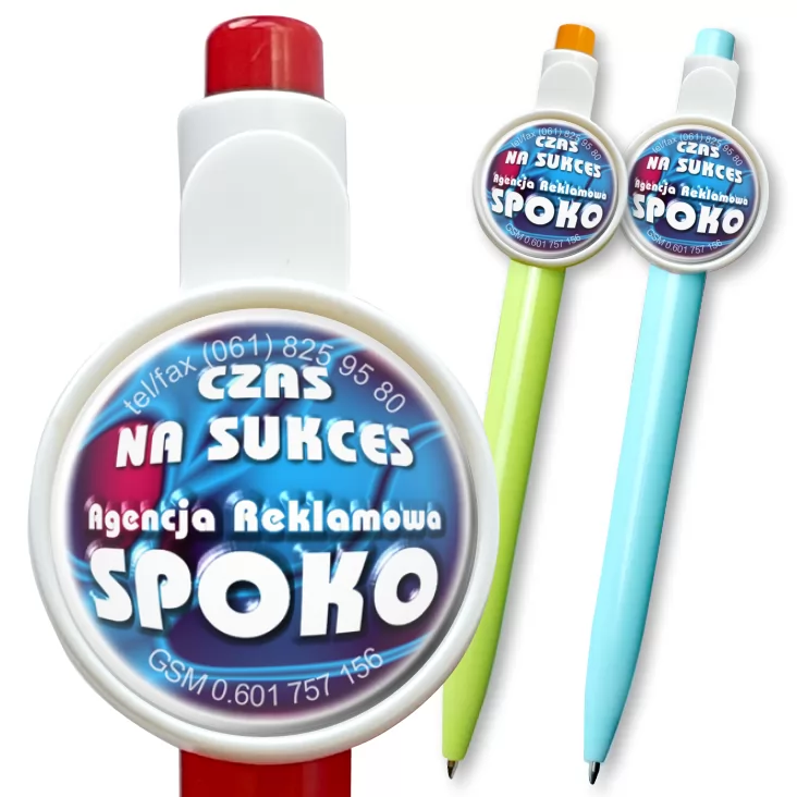 przypinka długopis Agencja Reklamowa SPOKO