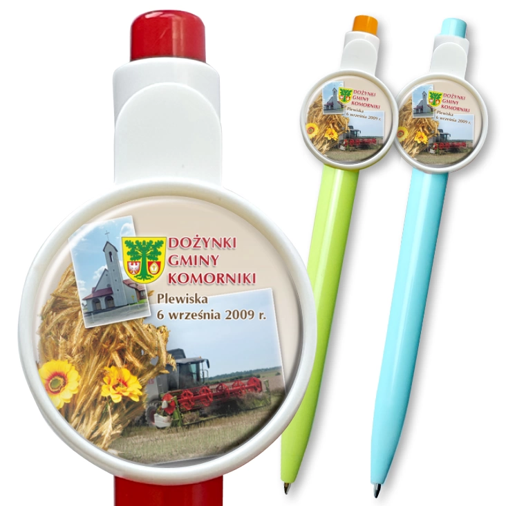 przypinka długopis Dożynki Gminy Komorniki 2009