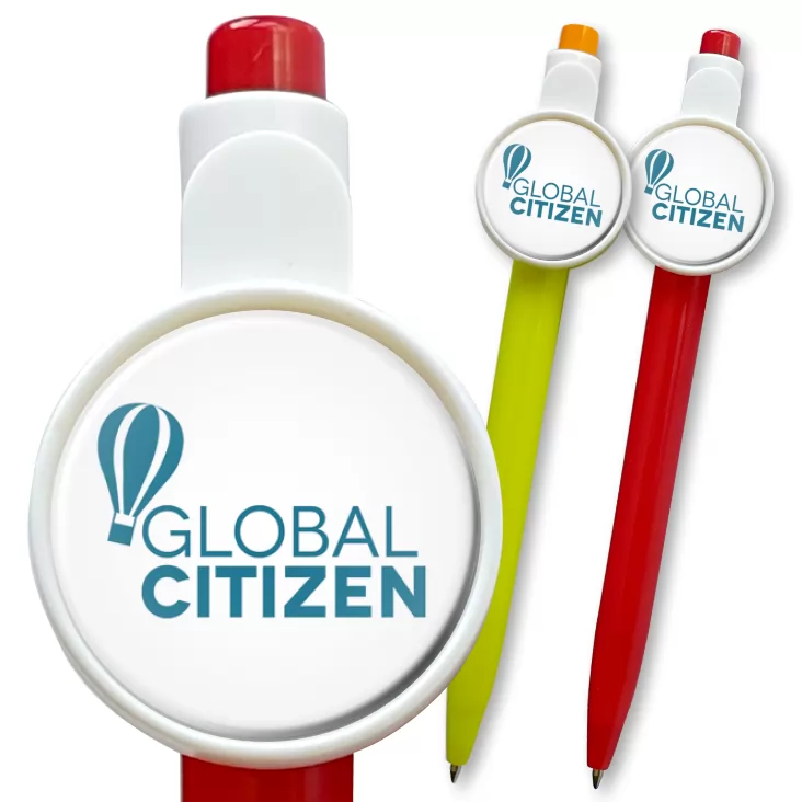 przypinka długopis Global Citizen