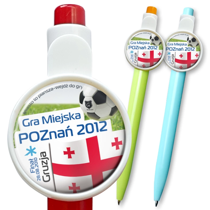 przypinka długopis Gra Miejska - Poznań 2012 - Gruzja