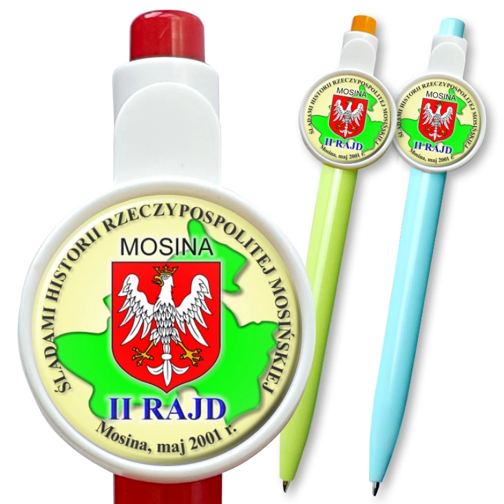 przypinka długopis II RAJD - Śladami Historii Rzeczypospolitej Mosińskiej