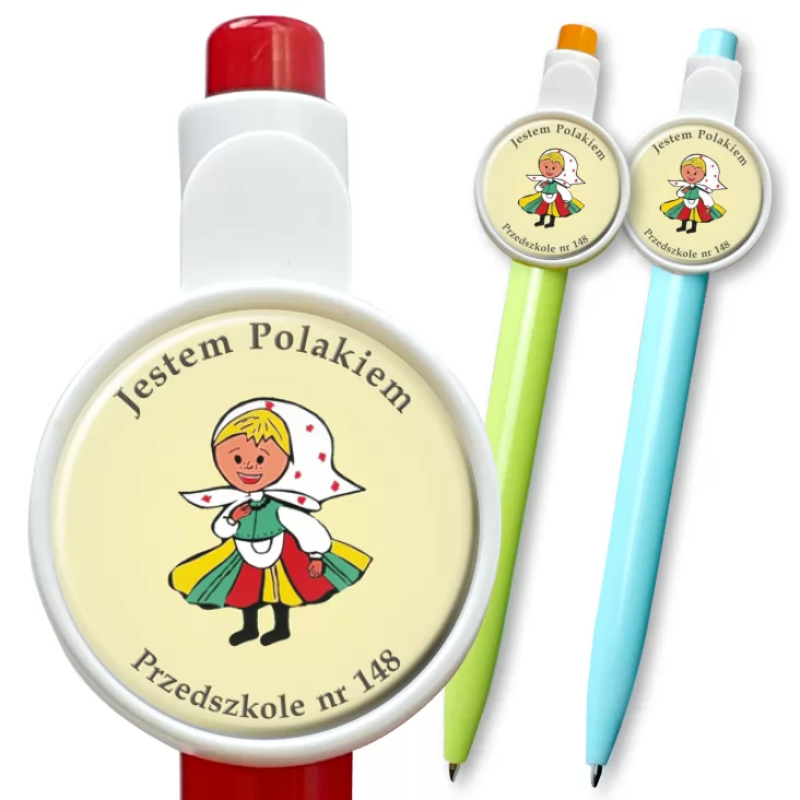 przypinka długopis Jestem Polakiem - Przedszkole nr 148
