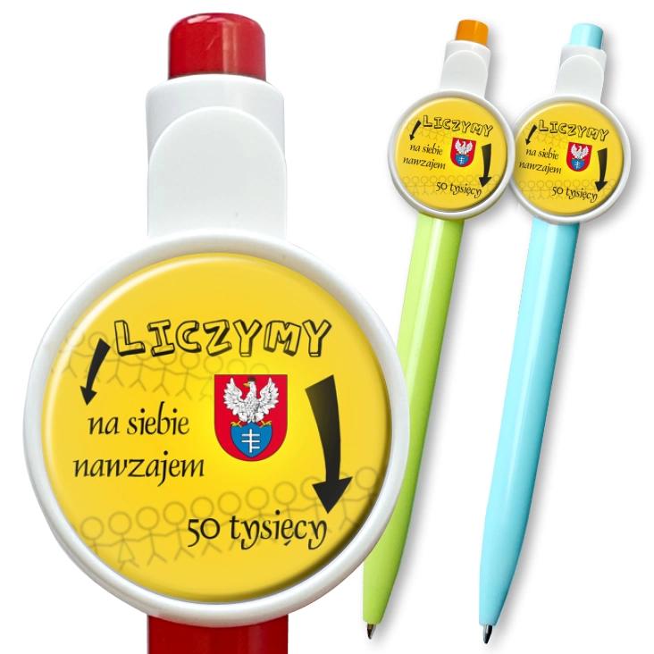 przypinka długopis Legionowo 50 tys. C