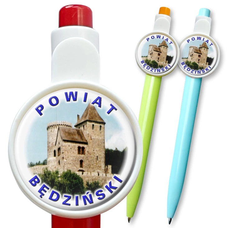 przypinka długopis Powiat Będziński