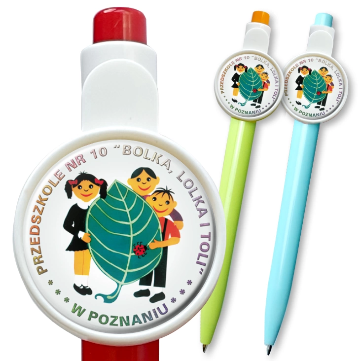 przypinka długopis Przedszkole nr 10