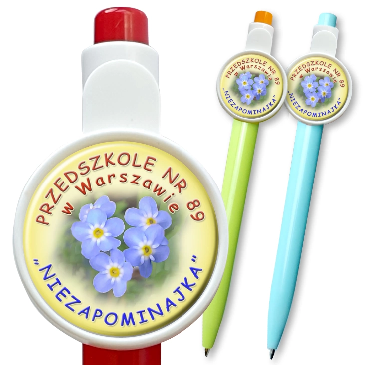 przypinka długopis Przedszkole nr 89 w Warszawie