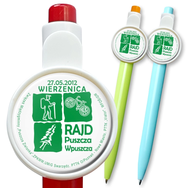 przypinka długopis Rajd Puszcza Wpuszcza 2012