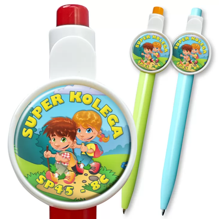 przypinka długopis Super Kolega SP45 8c