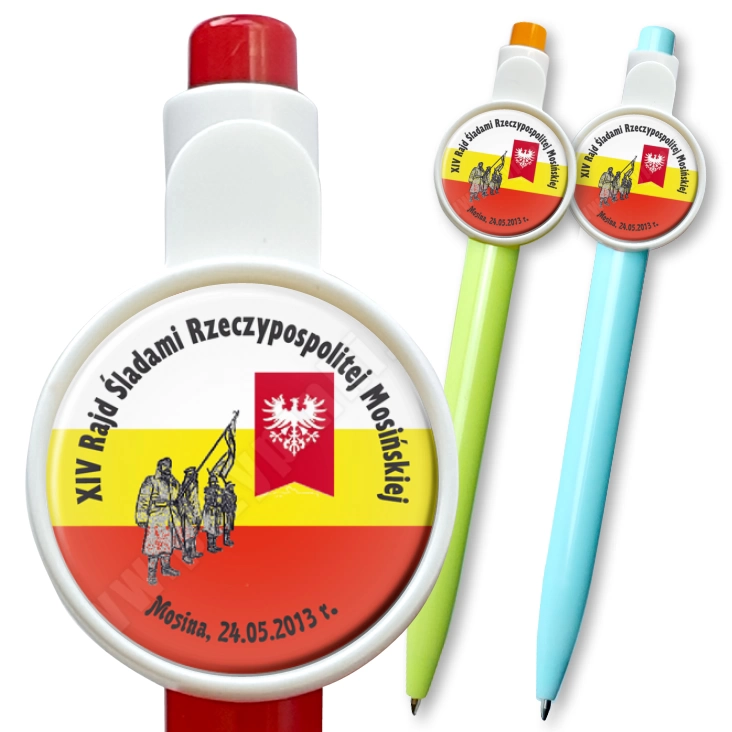 przypinka długopis XIV Rajd Śladami Rzeczypospolitej Mosińskiej