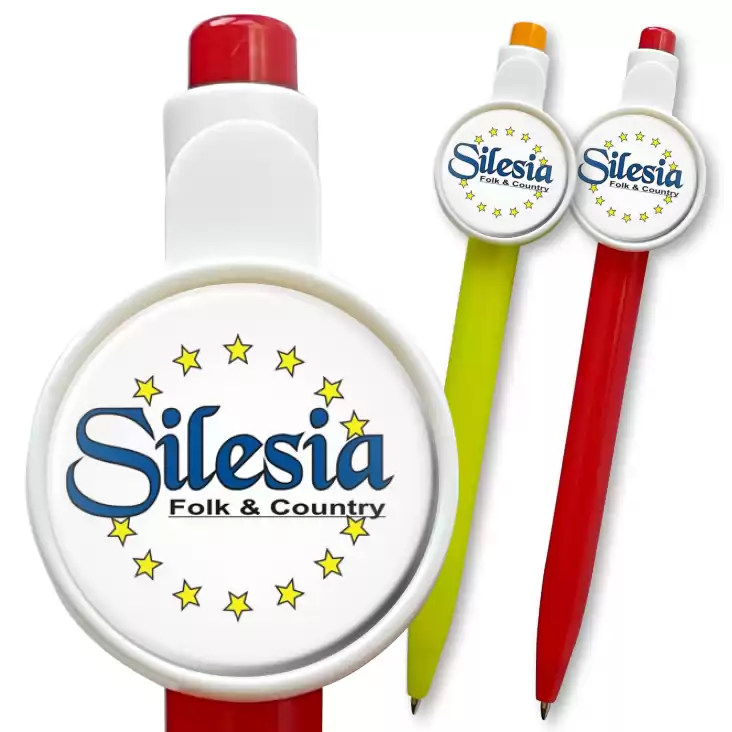 przypinka długopis Silesia - Folk & Country