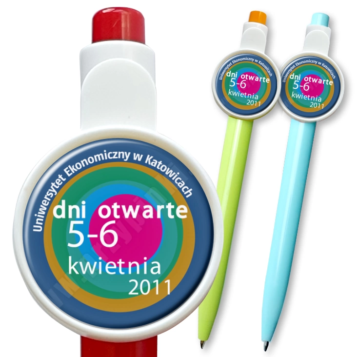 przypinka długopis UE w Katowicach