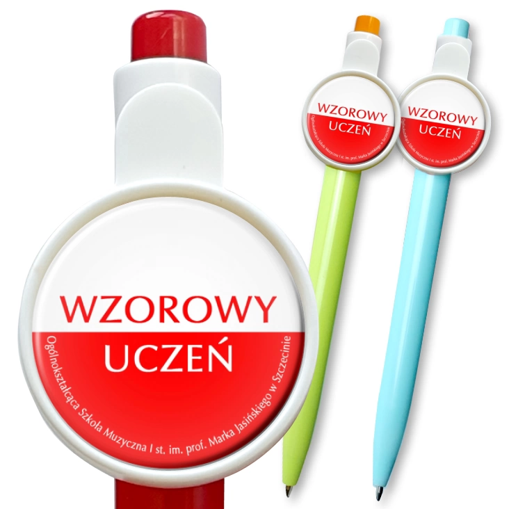 przypinka długopis Wzorowy Uczeń