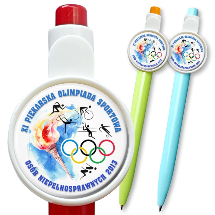 przypinka długopis XI Piekarska Olimpiada Osób Niepełnosprawnych 2013