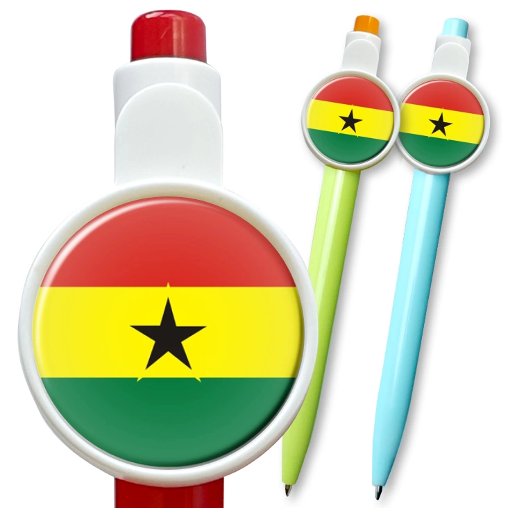 przypinka długopis ghana