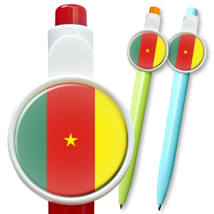 przypinka długopis Flaga Kamerun