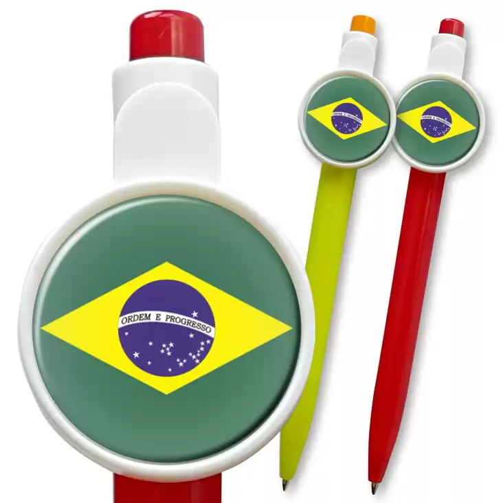 przypinka długopis brazilc