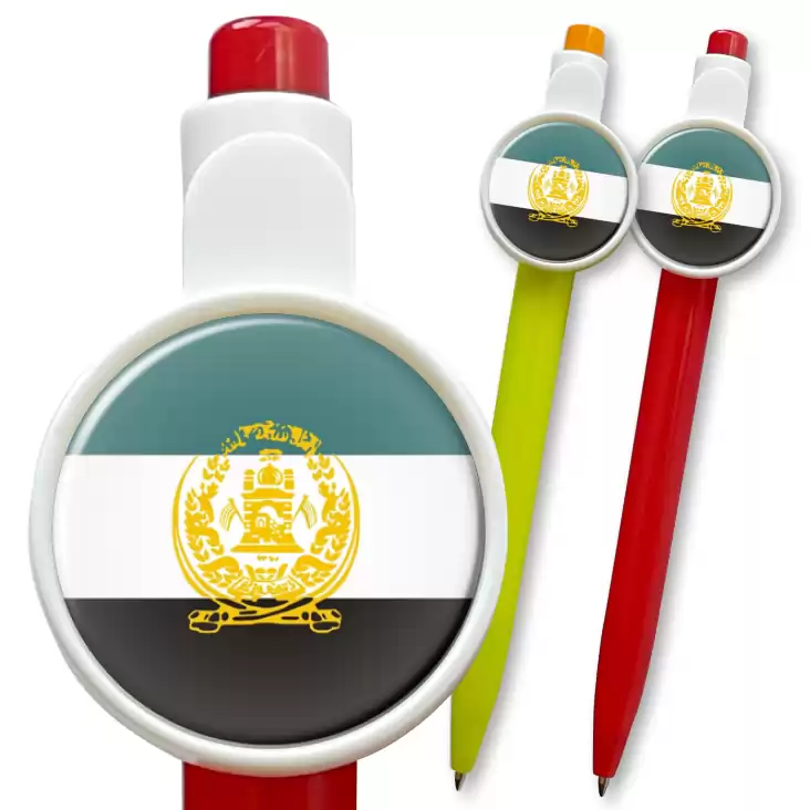 przypinka długopis Flaga afghanis