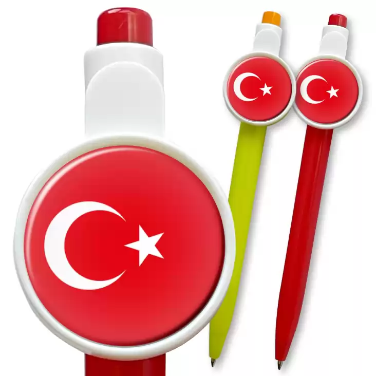 przypinka długopis Flaga Turcja