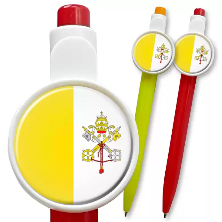 przypinka długopis Flaga Watykan 