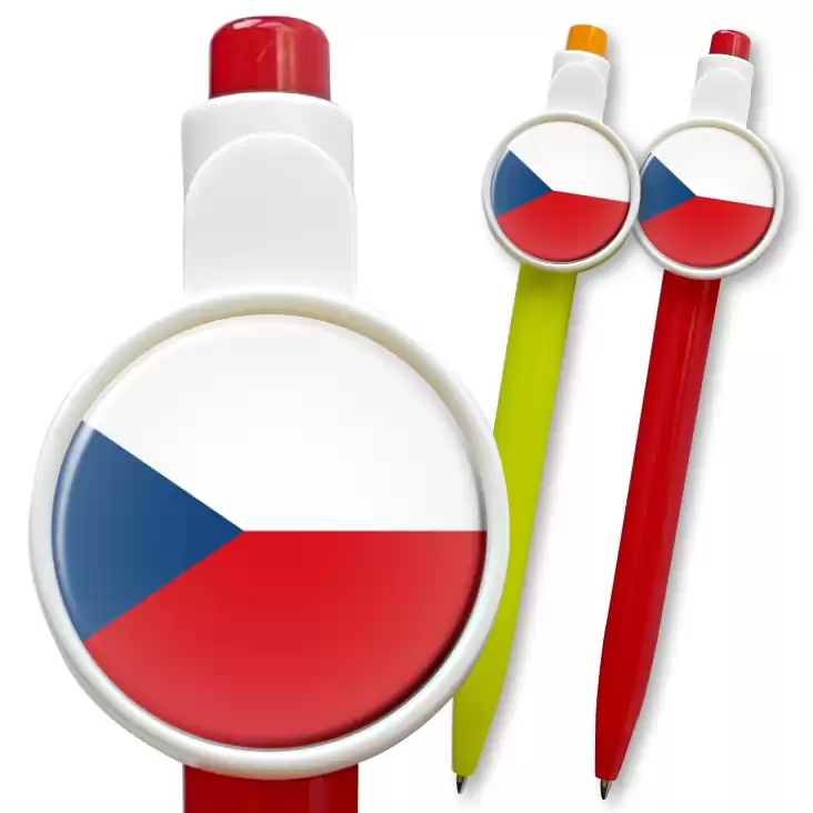 przypinka długopis Flaga Czechy
