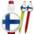 Przypinka długopis Flaga Finlandia