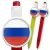 Przypinka długopis Flaga Rosja
