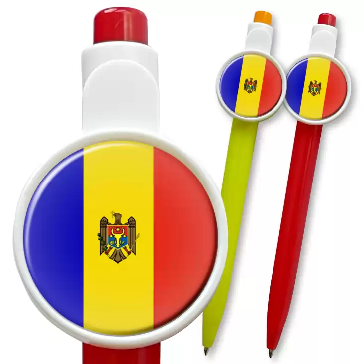 przypinka długopis Flaga Mołdawia