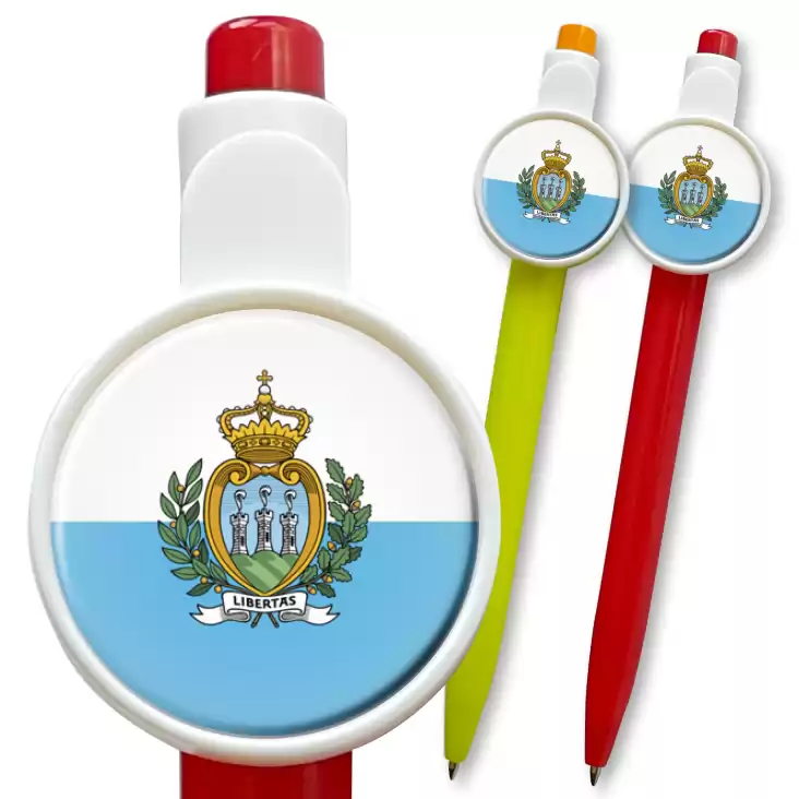 przypinka długopis Flaga San Marino
