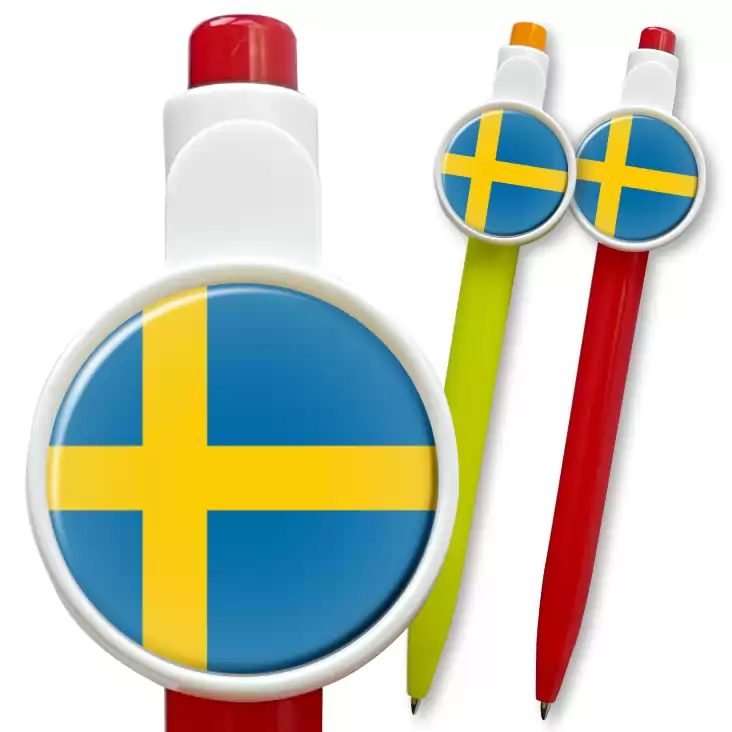 przypinka długopis Flaga Szwecja