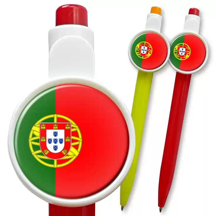 przypinka długopis Flaga Portugalia