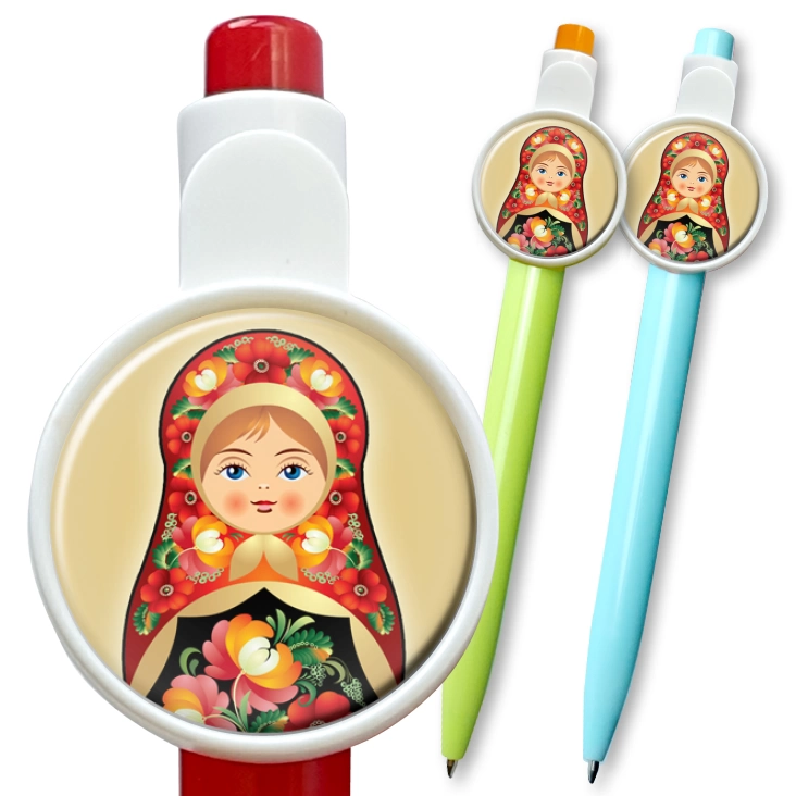 przypinka długopis Matryoshka