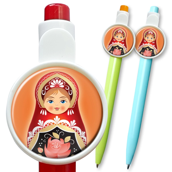 przypinka długopis Matryoshka