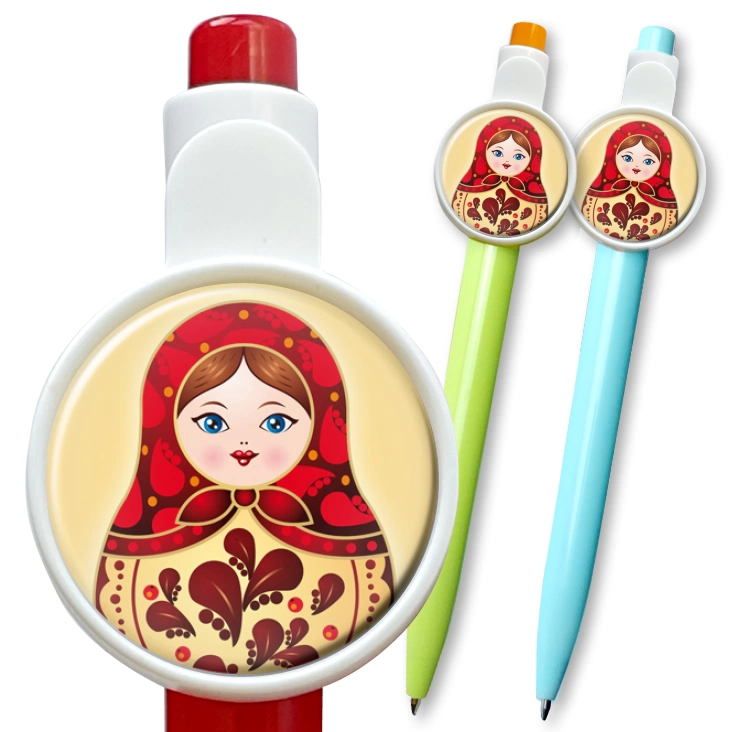 przypinka długopis Matryoshka