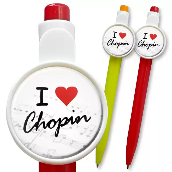 przypinka długopis I love Chopin