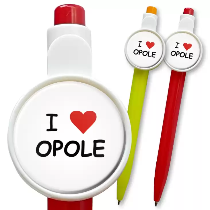 przypinka długopis I love Opole
