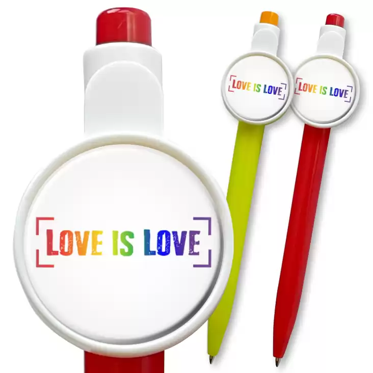 przypinka długopis LGBT love is love