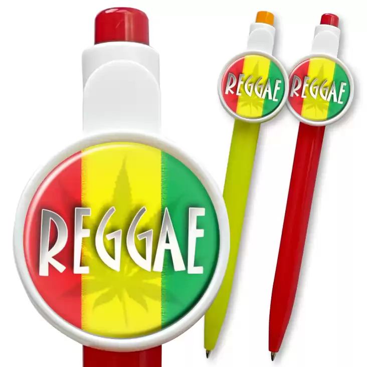 przypinka długopis Reggae