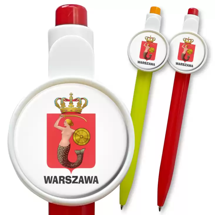 przypinka długopis Warszawa
