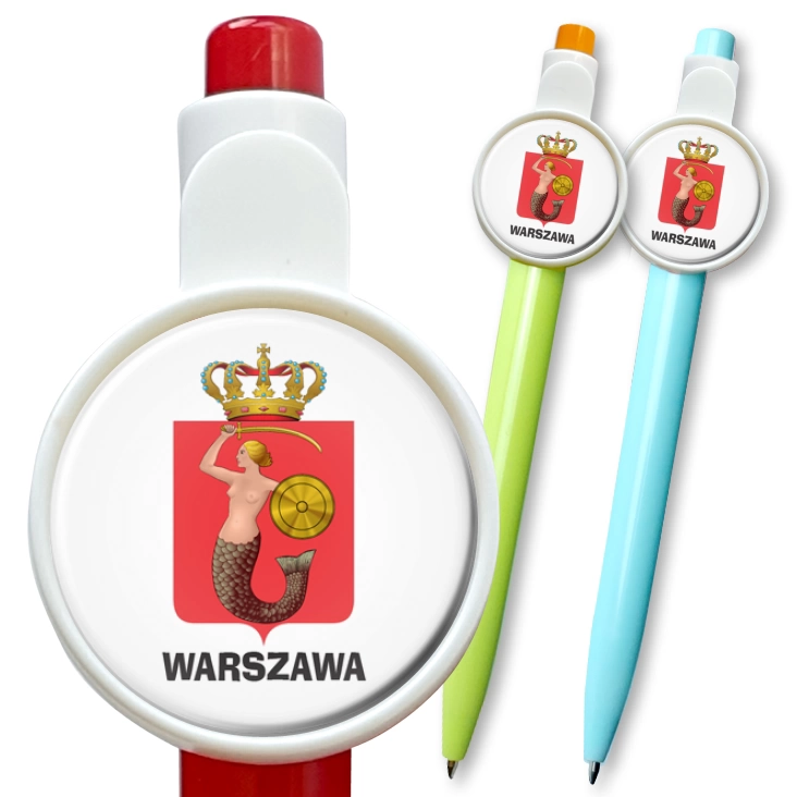 przypinka długopis Warszawa