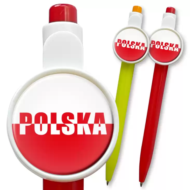 przypinka długopis Polska
