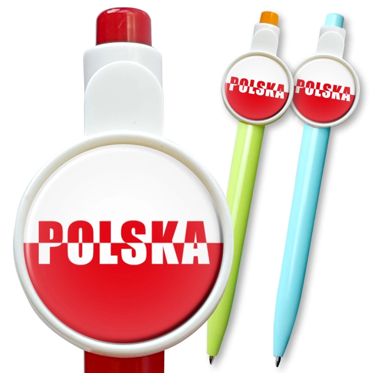 przypinka długopis Polska