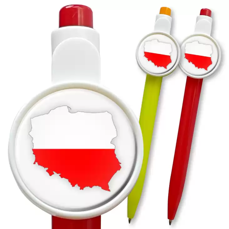 przypinka długopis Mapa Polski
