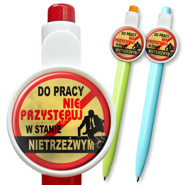 przypinka długopis Do pracy