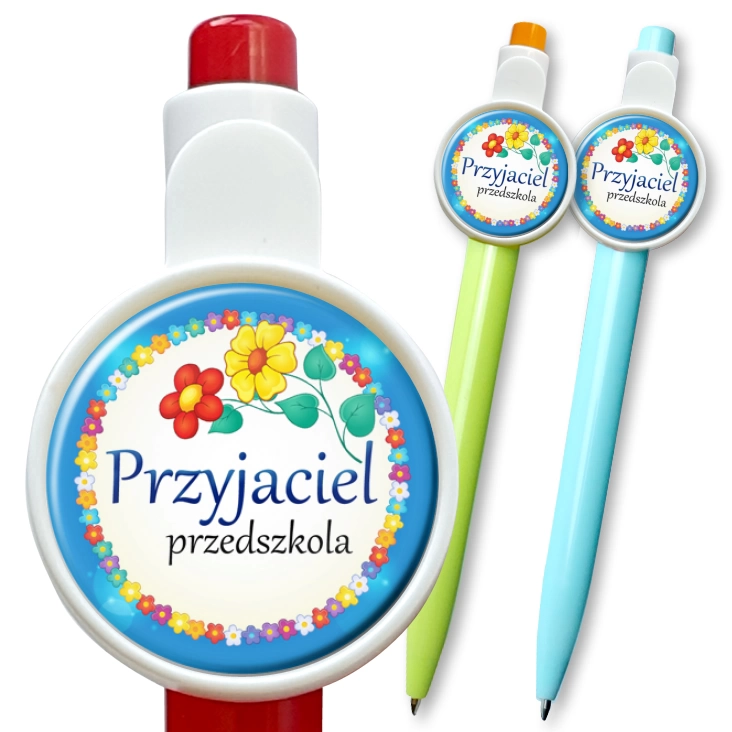 przypinka długopis Przyjaciel Przedszkola