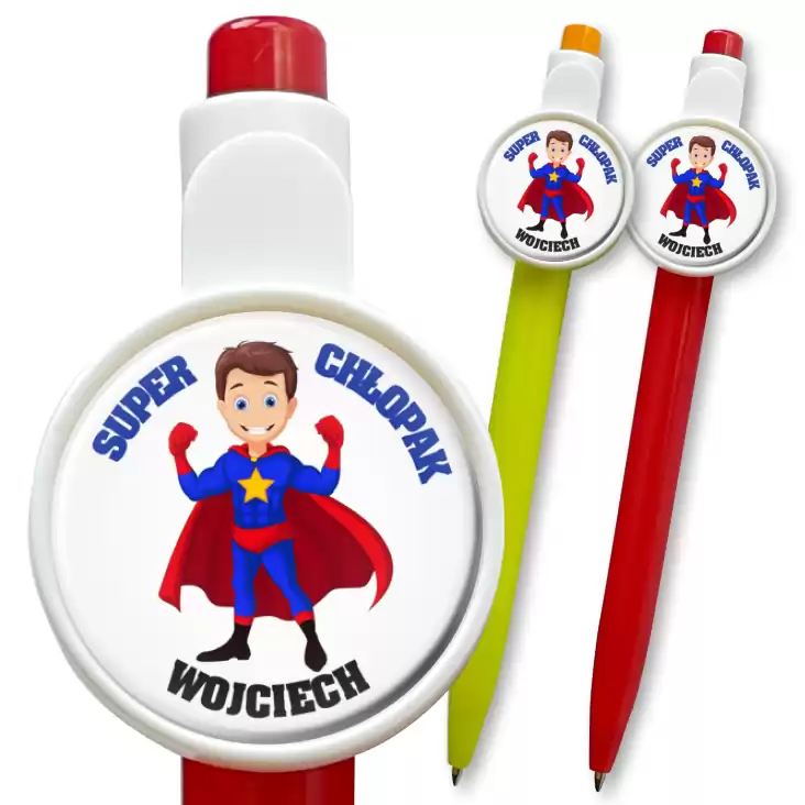 przypinka długopis Super chłopak Dzień Chłopaka