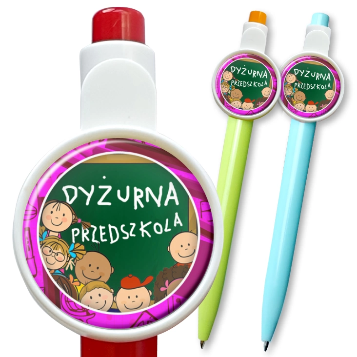 przypinka długopis Dyżurna przedszkola